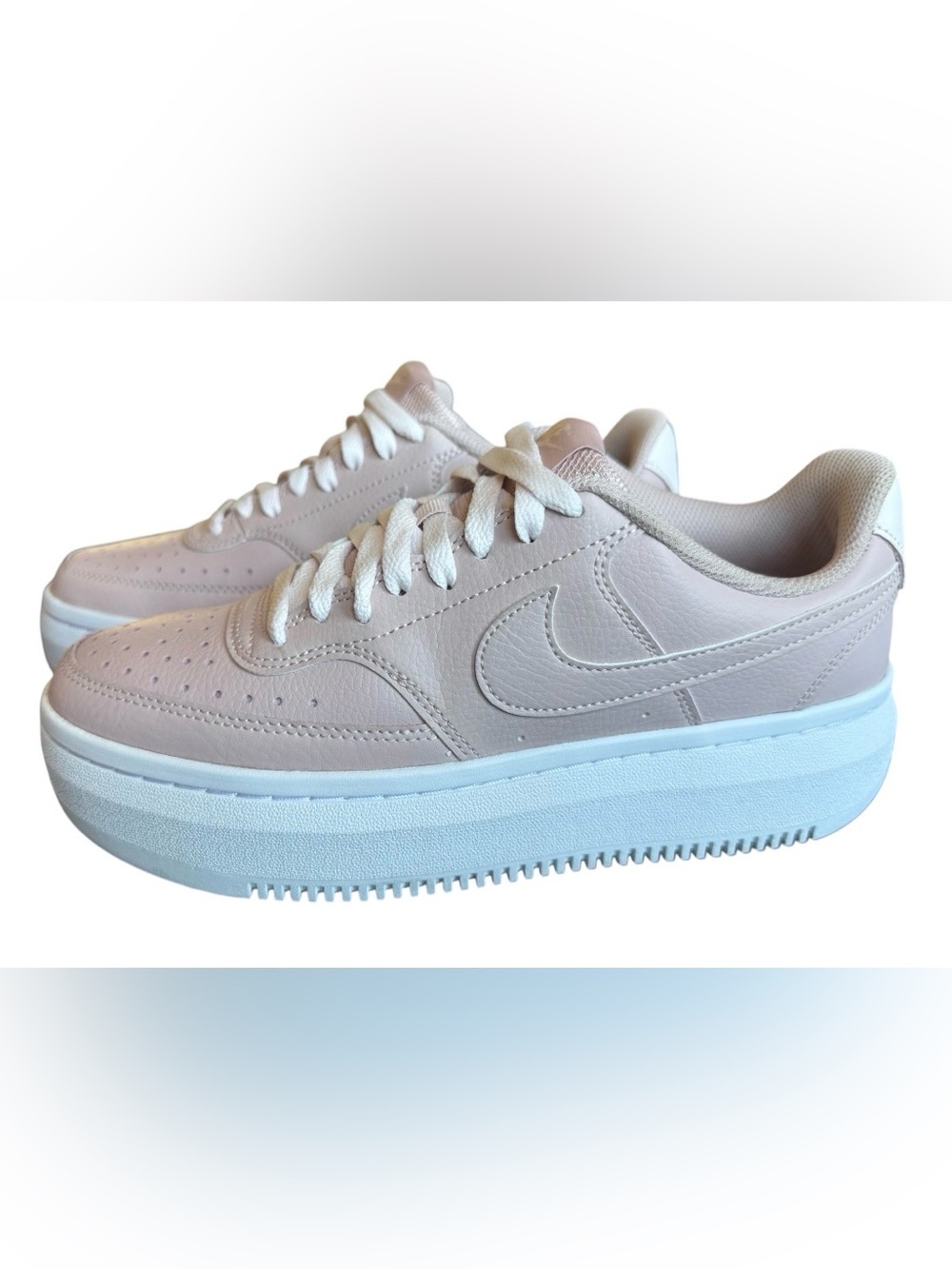Nike Court Vision Alta LTR Pink Oxford Platform Sneakers Women’s 9.5